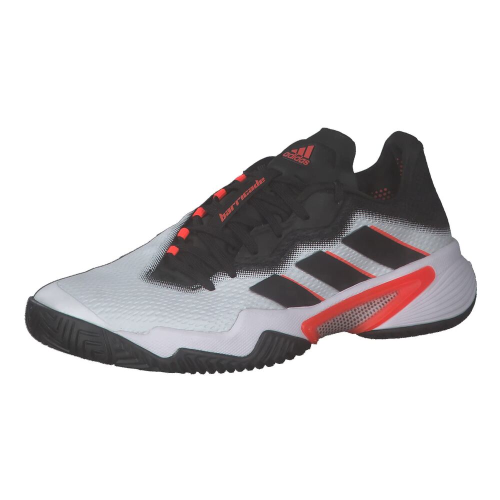 adidas Barricade M, Unisex Adult Tennis Shoes, Ftwbla Negbás Rojsol, 9.5 UK