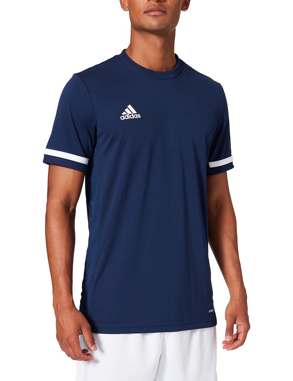 Adidas Men's T19 SS JSY M T-Shirt, Team Navy Blue/White, S