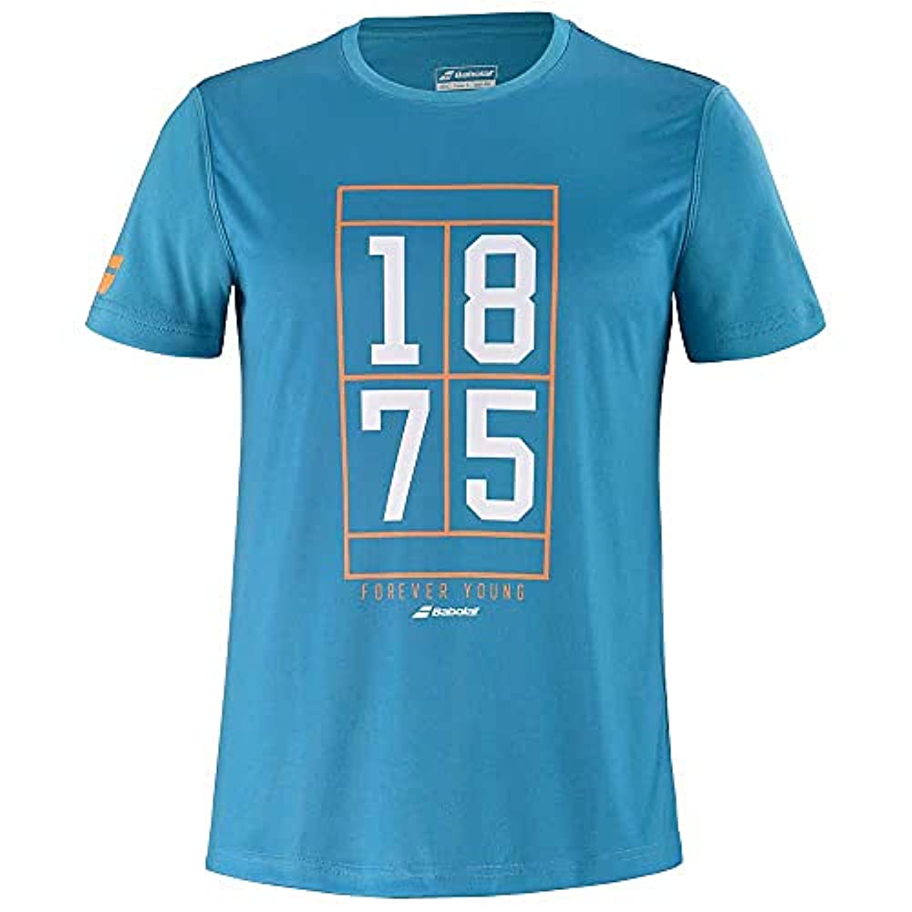 Babolat CAMISETA EXERCISE GRAPHIC AZUL BLANCO