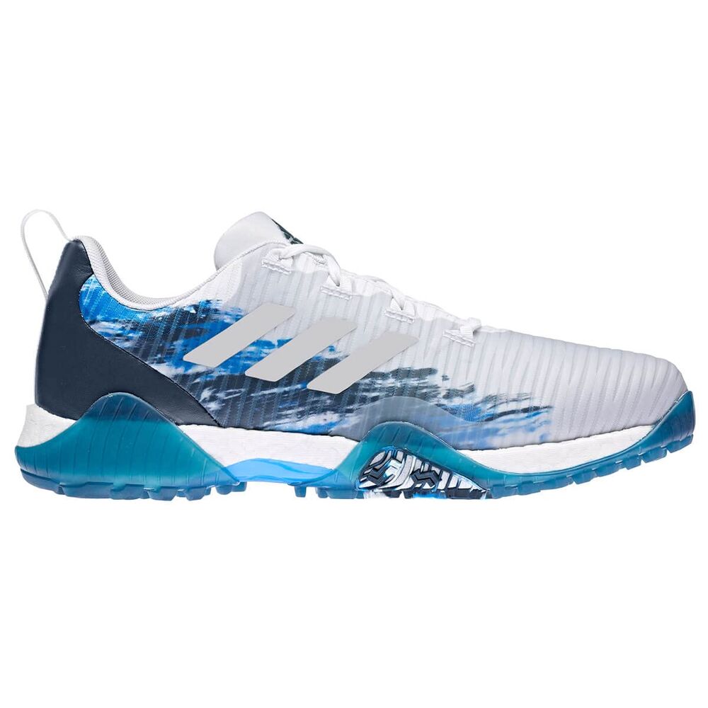 ADIDAS Codechaos, Men's Golf Shoes, White Grey Navy, 10 UK
