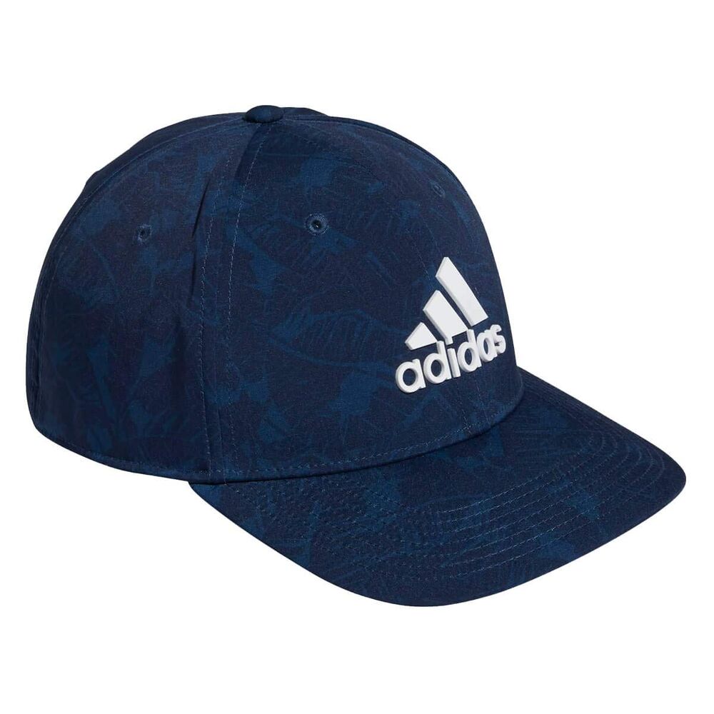 adidas Golf Mens Tour Print Hat Cap - Crew Navy - L/XL
