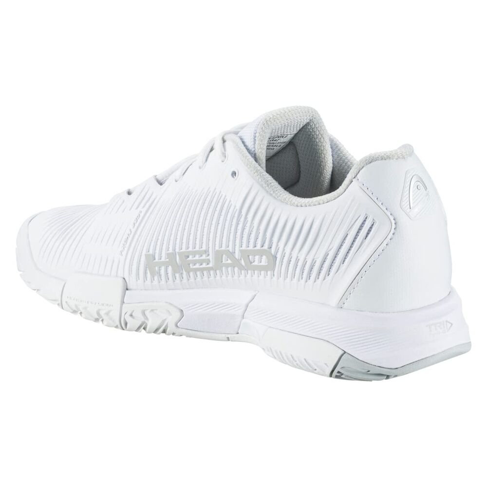 HEAD Women's Revolt Pro 4.0 Tennis Shoe, White Grey, 41 EU (7 UK)