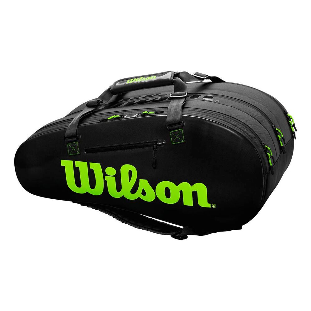 Wilson Unisex-Adult Super Tour 3 Comp Bkgr Bag, Black/Gray, One Size