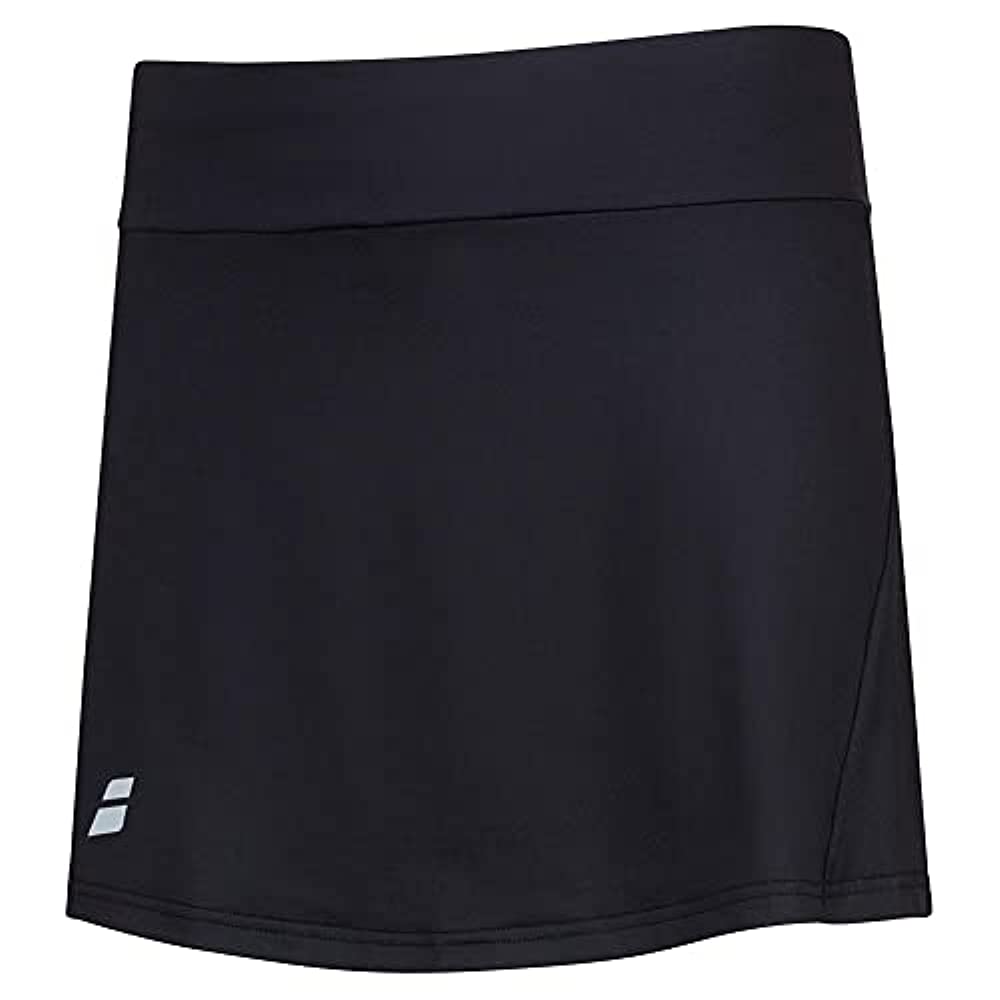 Babolat Play Skirt Girl  Unisex Kids Skirt, Unisex_Child, Skirt, 3GP1081, Black/Black, 10-12 años