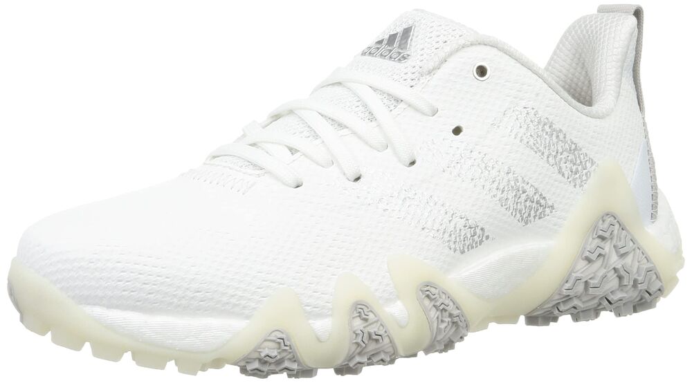 adidas Golf Mens Code Chaos Golf Shoes - White/Silver/Grey Two - UK 10