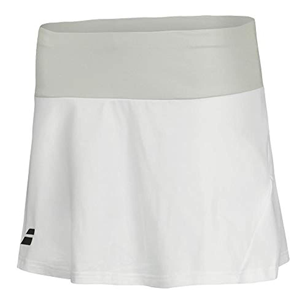 Babolat Core Girls' Skirt, girls, Skirt, 3GS18081_XS, White/white, 8-10 Years