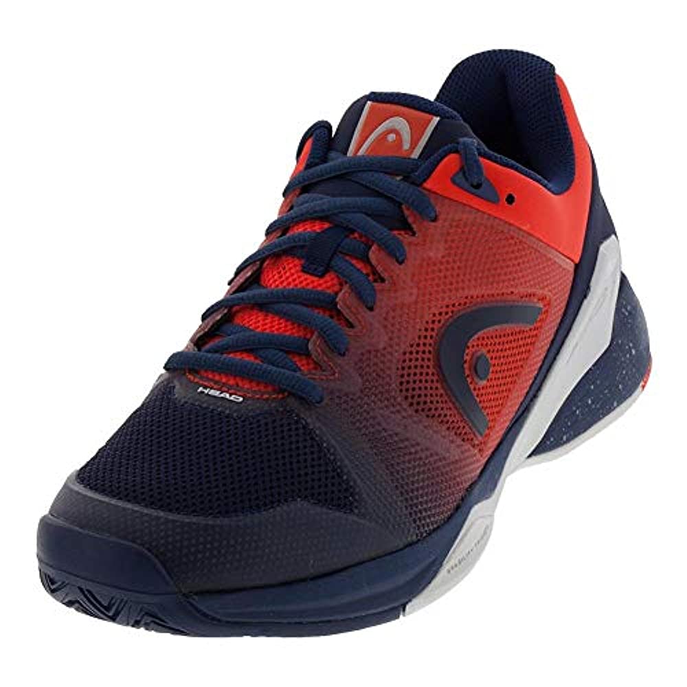 HEAD Revolt Pro 2.5 Mens Tennis Shoes, Color- Blue/Orange, Shoe Size- 9 UK