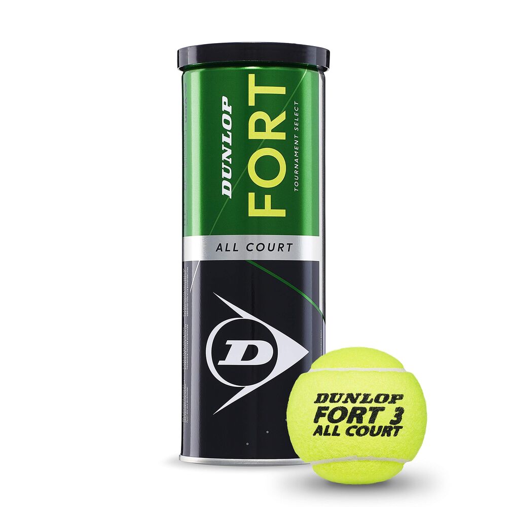 DUNLOP Tennis Ball Fort All Court TS - for Clay, Hard Court and Grass (1x3 Tin)