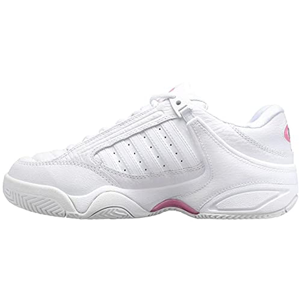 K-Swiss Performance Women's Defier RS Tennis Shoe, White/Sachet Pink, 5.5 UK
