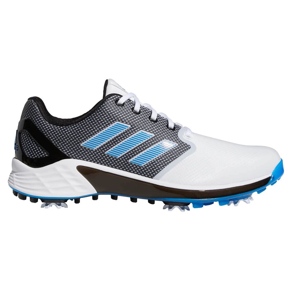 adidas Zg21 Golf Shoe Golf ShoesMen, White, Blue, Black, 9.5 UK