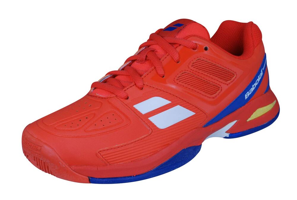BABOLAT Junior Propulse Team All Court Shoe, Red, UK4