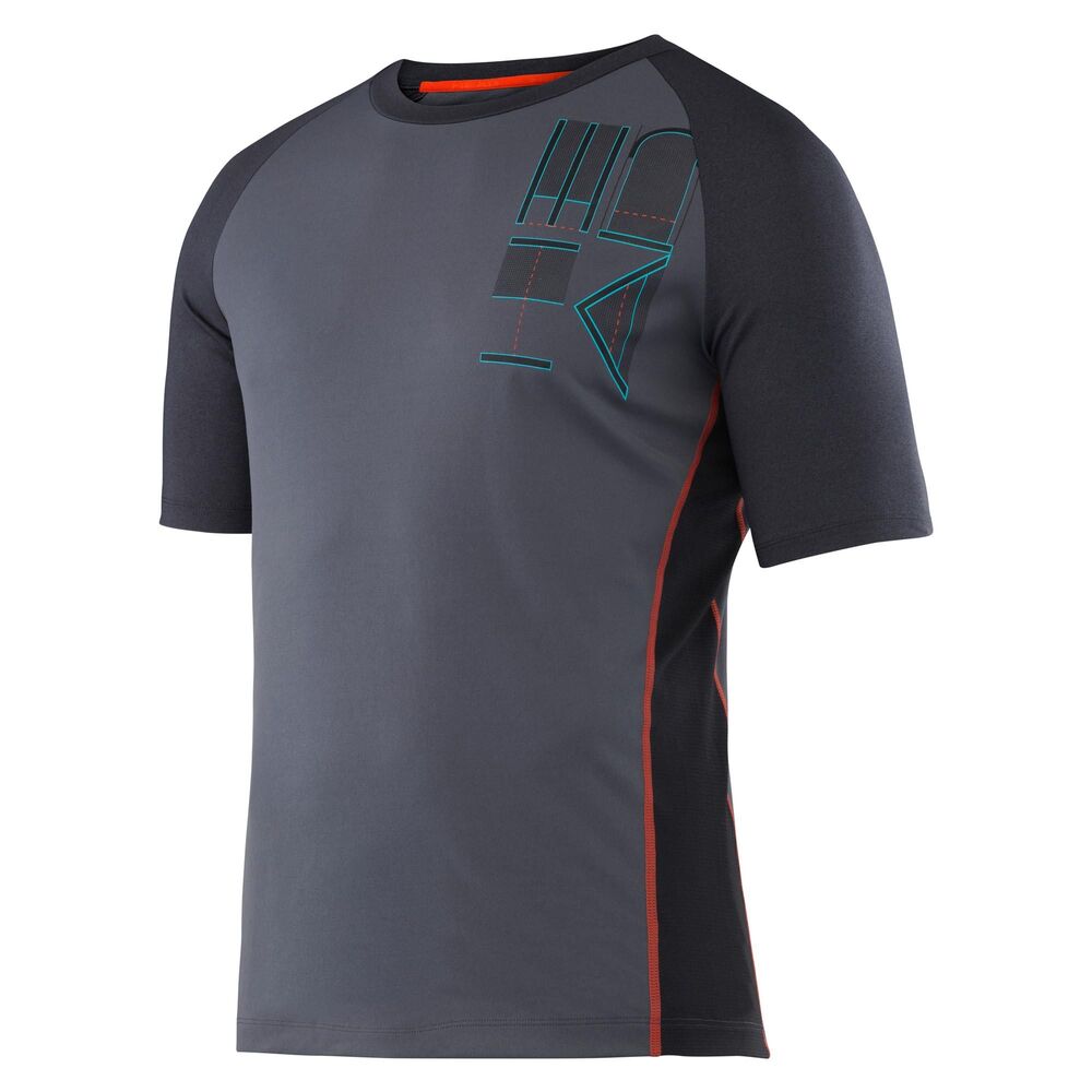 HEAD Men's Transition Short Sleeve T-Shirt - Dark Melange, Medium