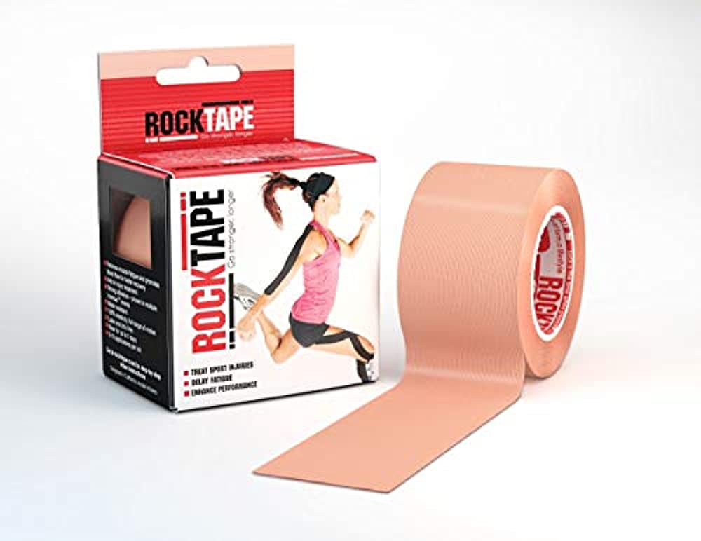 RockTape Unisex's Std Kinesiology Tape, Beige, Uncut Roll-5cm Wide