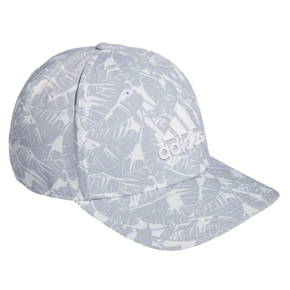 adidas Golf Mens Tour Print Hat Cap - White - L/XL