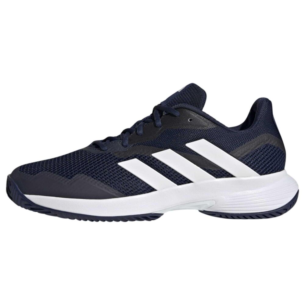 adidas Men's CourtJam Control Tennis Shoes, Navy Blue/Cloud White/Cloud White, 9 UK