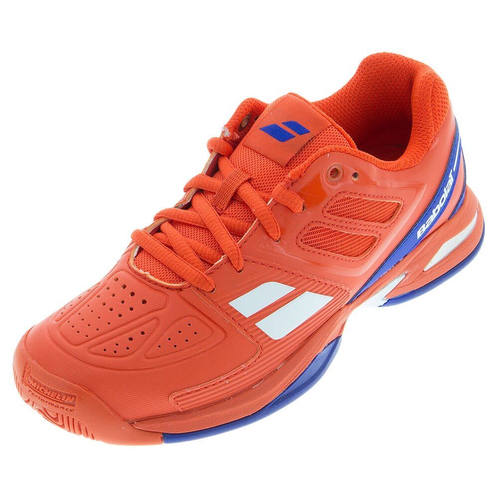 BABOLAT Junior Propulse Team All Court Shoe, Red, UK5