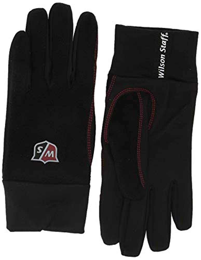 Wilson Staff Men WGJA00110S Seasonal Winter Gloves - Black, Small