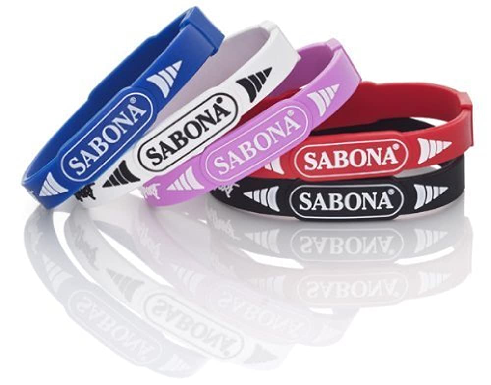 Sabona - Pro Magnetic Sport Braclet,Silicone And Titanium Theraputic Wrist Band-X Large Blue