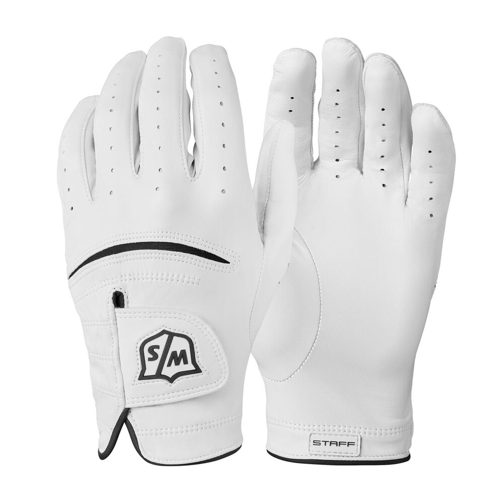 Wilson Staff Glove, Tour Glove, Size: XL, For Men, Left Hand, White, Cabretta-Leather, WGJA00648XL