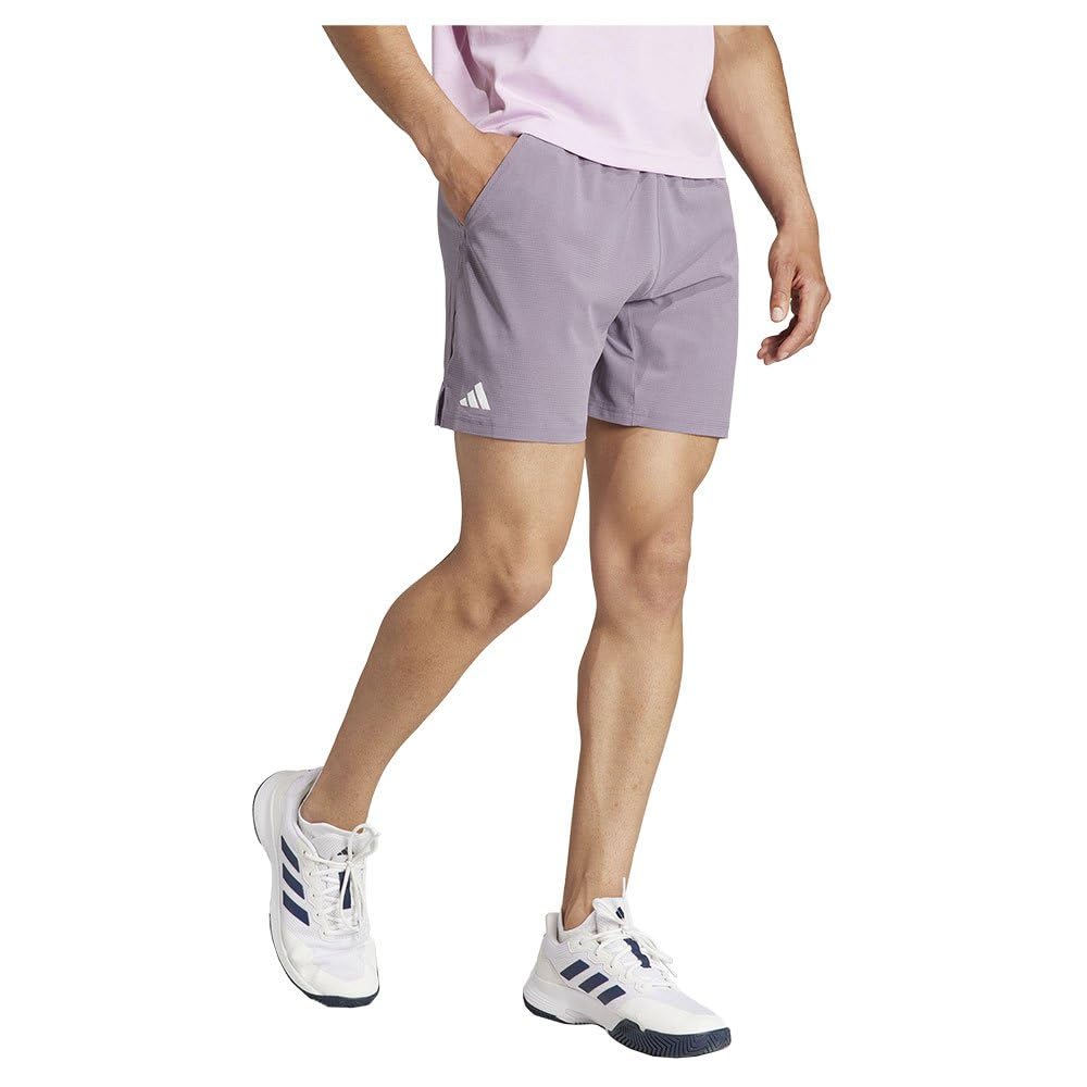 adidas Mens 7INCH Yoga Shorts Violet/Orchid XL
