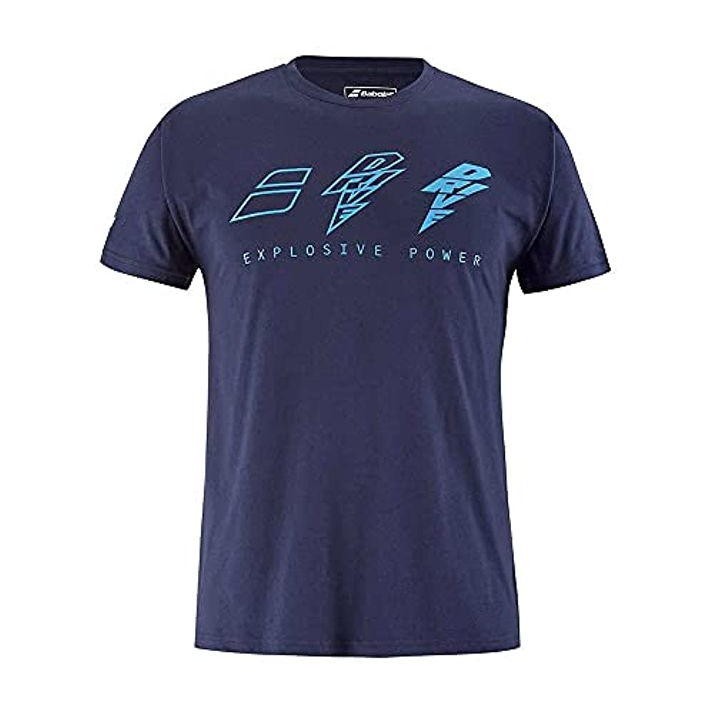 Babolat T SHIRT DRIVE Navy Blue Large