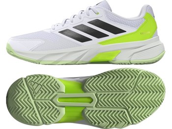 adidas CourtJam Control 3 Mens White Trainers