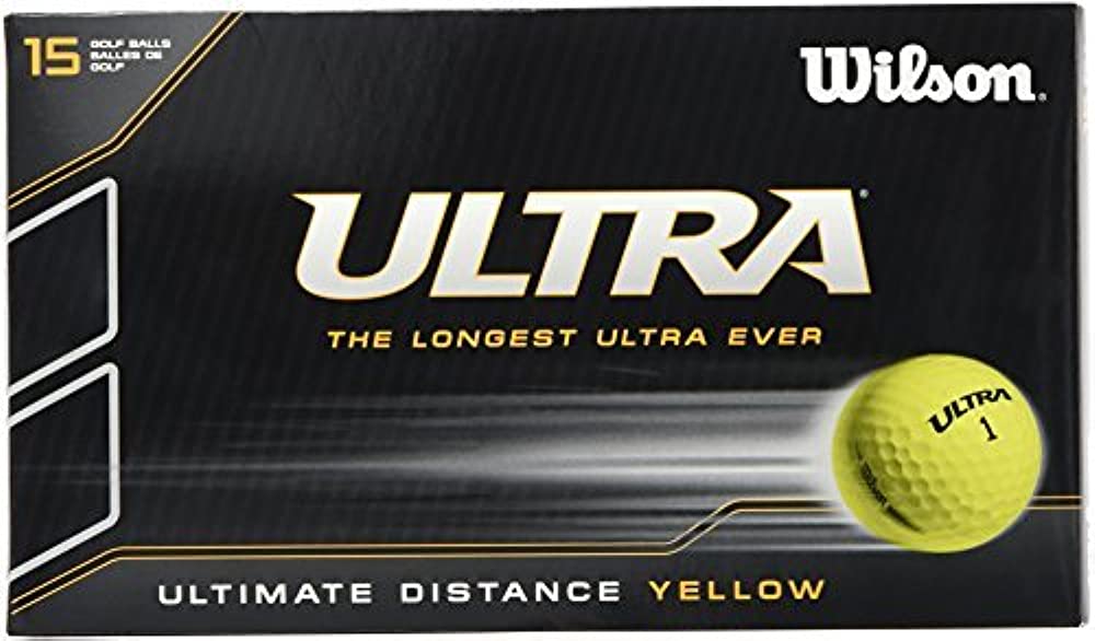 Wilson Ultra Lue 15 Golf Balls - Yellow