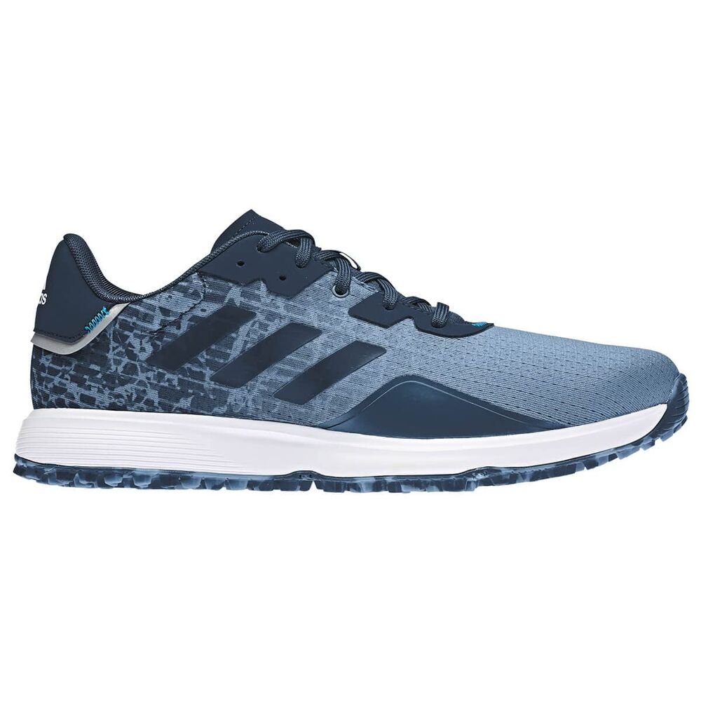 adidas Golf Mens S2G SL Golf Shoes - AlterBlue/CrewNavy/White - UK 11